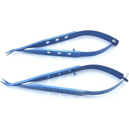 Titanium Left/Right Castroviejo Corneal Scissors Pet veterinary ophthalmic surgical instrument