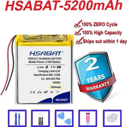 Top Brand 100% New 5200mAh 955565 Battery for Power Bank Bluetooth Speakers Tablet DVD in stock