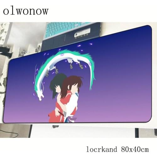 Spirited Away mousepad 800x400x3mm HD print gaming mouse pad gamer mat High quality game computer desk padmouse large play mats