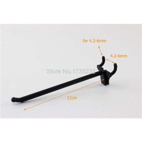 12cm Price Label Display Promotion Plastic Hanging Hook Injection Fit For Special Paper hole Mesh hook