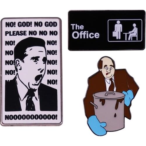 BG1264 The Famous Chili Spilly Day The Office Enamel Pin and Brooches Lapel Pin Backpack Bags Badges Fashion Jewelry Accessories