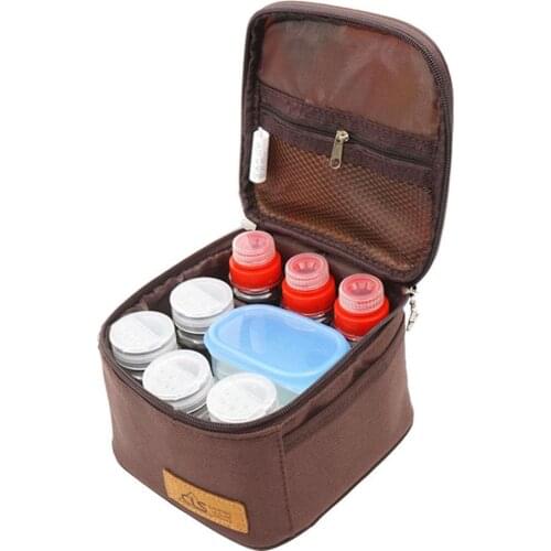 10PCS Spice Seasoning Bottle Box Set Seasoning Jar with Portable Storage Bag for Camping Hiking BBQ