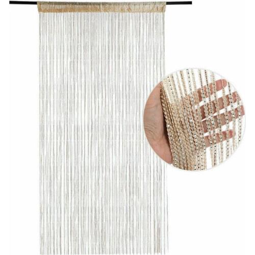 100*200CM Door Windows Hanging Beaded Decors Curtain String Summer Fly Insect Screen Tassel Panel Curtains Door Home Decor