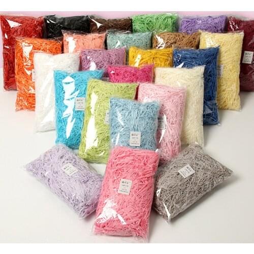 100g New DIY Paper Raffia Shredded Lafite Filling Material for Gift Box Candy Boxes Packaging Wedding Marriage Home Party