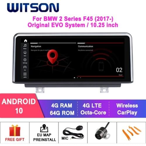 WITSON Android 10.0 8.8" CAR DVD GPS For BMW 2 SERIES F45 (2017-) 4GB+64GB car stereo multimedia EVO System