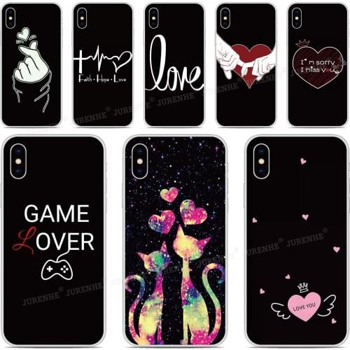 Love Heart Phone Cover Case For BQ Aquaris X2 X Pro U U2 Lite V X5 E5 M5 E5s C VS Vsmart JOY Active 1 Plus 5035 5059 Fundas