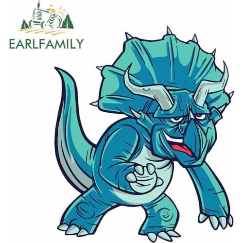 EARLFAMILY 13cm x 10.6cm for Dinosaur Motorcycle Car Stickers Repair Decal Waterproof Car Door Protector Graffiti Decoration