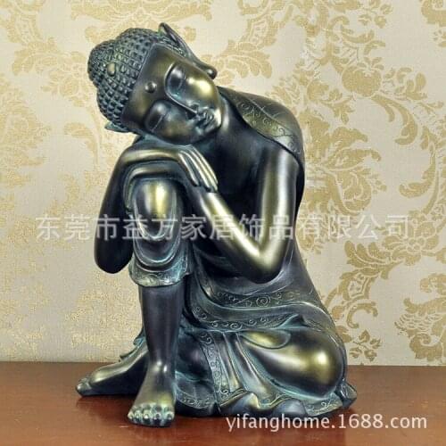 European and American export trade of fake home-style bronze Buddha sleeping Buddha ornaments resin crafts decorations