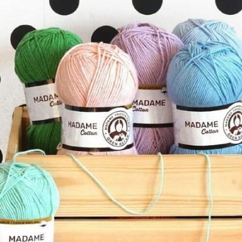 Madame Cotton Knitting Yarn, 49% cotton baby knit cardigans, sweaters, shawls, home textiles for adults and babies