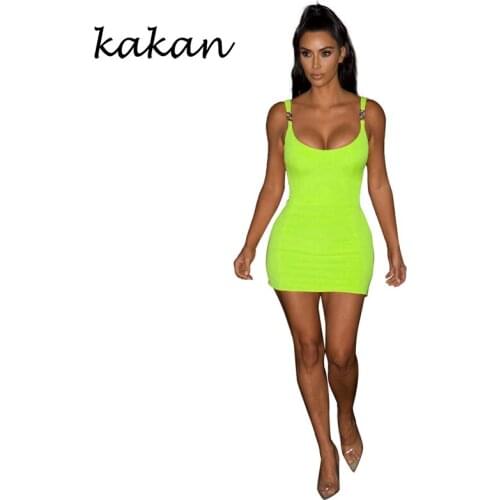 KAKAN Yellow Summer Dresses