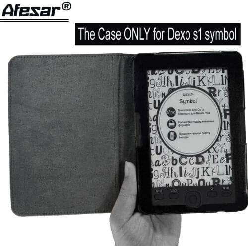 Afesar new product Book Flip Cover For Dexp s1 symbol (6"-inch) eReader pocket pu leather Case pouch only