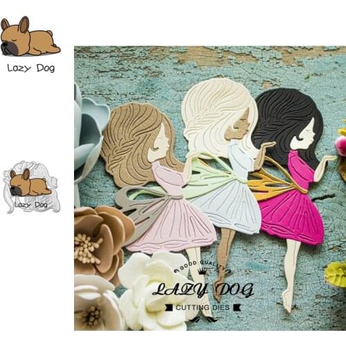 Lovely Girl Metal Cutting Dies Scrapbooking Stencil DIY Decorative Craft Embossing Die Cuts Card Making New Dies For 2019