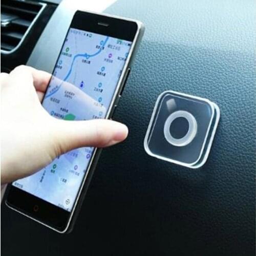 Multi-Function Fixate Gel Pad Sticker car phone holder for iphone 7/8 Wall Desk Paste Stand Nano tape phone holder Cable Winder