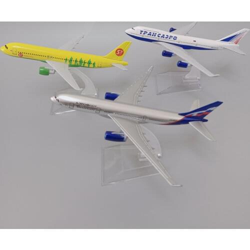 Alloy Metal Air Russian Transaero Airlines Boeing 747 B747 Airplane Model Airways Plane Model Diecast Aircraft Kids Gifts 16cm