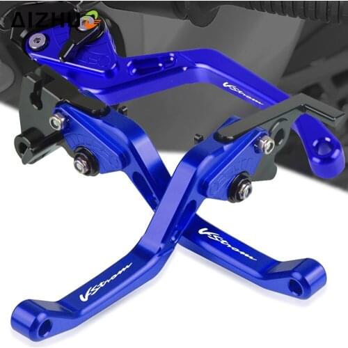 Motorcycle CNC Adjustable DL 650 Brake Clutch Levers FOR SUZUKI DL650 V-STROM V-strom 2004-2010 2009 Short Handbrake VSTROM LOGO
