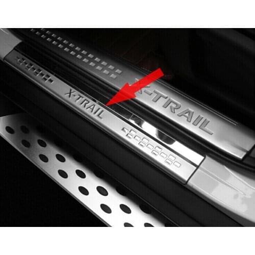 Stainless Steel Door Sill Scuff Plate for Nissan X-Trail T32 2014-2018 Welcome Pedal Trim Car Styling Accessories