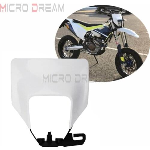 Enduro Dirt Bike Headlight White Headlamp Cover For 701 Supermoto FE 250 350 450 501 TX TE 125 150 250 300 2017-2019