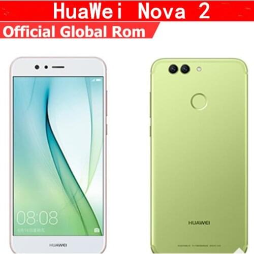 Original HuaWei Nova 2 4G LTE Mobile Phone Kirin 659 Android 7.0 5.0" FHD 1920X1080 4GB RAM 64GB ROM 20.0MP Fingerprint