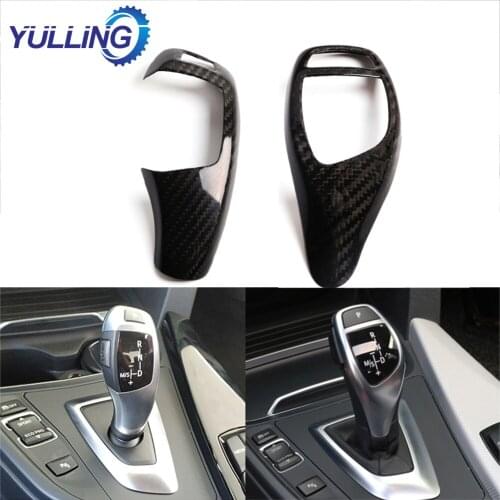 Carbon Fiber Car Gear Shift Panel Frame Gear Knob Cover Head Trim For BMW F20 F30 F31 F34 X5 F15 X6 F16 X3 F25 X4 F26 F10