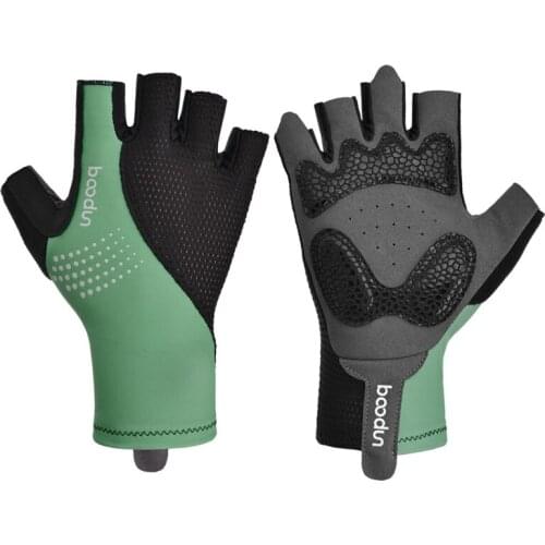 Boodun Men Women Cycling Gloves Half Finger Shockproof Summer Breathable Road Bike Gloves Anti-Slip Elastic Bicycle MTB Glove