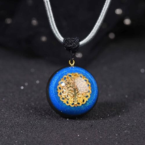 Orgonite Energy Pendant Orgone Quartz Tree of Life Necklace Career Amulet Magnetic Field Energy Converter Witca