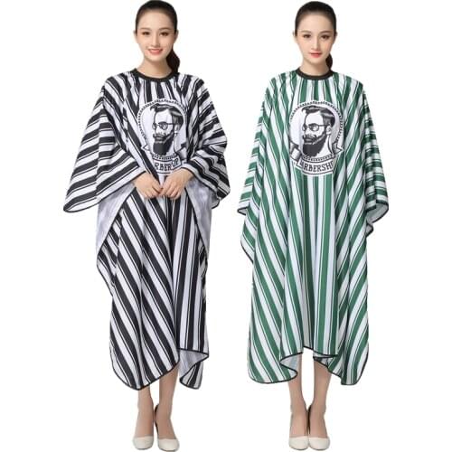 Salon Professional Hairdressing Cape Retro Oil Head Stripes Waterproof Hair Dyeing Perming Styling Hairdresser Haircut Apron