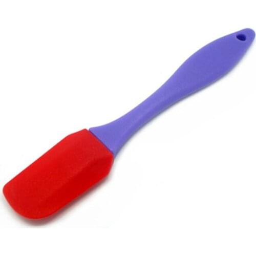 Silicone Spatula, Small FDA Pastry Cake Scraper Angled Fondant Cream Spread Smoother Utensils for the Kitchen Accessories Supply