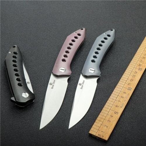 Folding knife outdoor camping portable pocket hunting knife s35vn blade titanium alloy handle sharp defensive EDC tactical tool