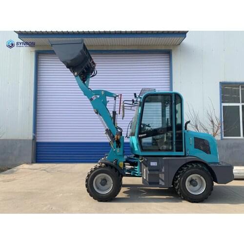 SYNBON Mini Wheel Loaer Agriculture Machinery CE Certificate Front Shovel Farm Garden Loader New 0. 8ton SY908E