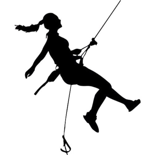 13.3CM*16.3CM Fashion Climber Extreme Sport Vinyl Car Sticker S9-0429