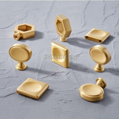 Top Quality 20PCS European Solid Brass Cabinet Door Handles & Knobs Cupboard Wardrobe Drawer Kitchen TV Wine Cabinet Pulls Knobs