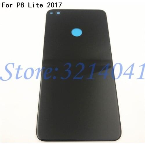 Back Glass Cover For Huawei P8 lite 2017 PRA-LX1 PRA-LX3 PRA-LA1 Battery Door Housing case Rear Glass +With Logo