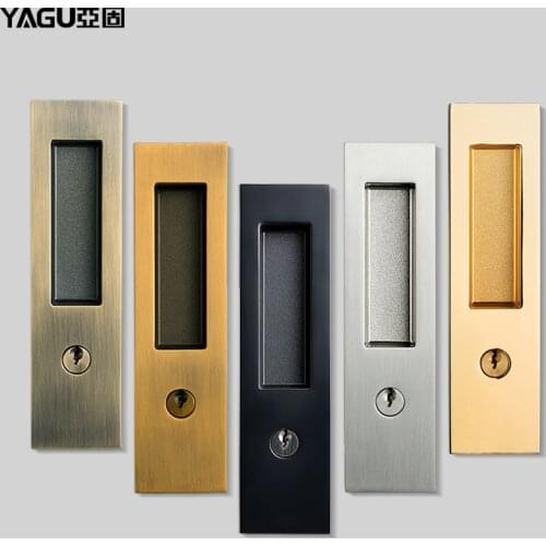 Sliding Door Lock Invisible Lock Hook Lock Bathroom Sliding Door Lock Bathroom Wooden Door Kitchen Built-in Sliding Door Lock