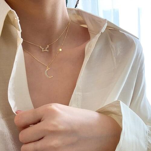 Ladies Popular Metal Alloy Hollowing Out Inlaid Necklace Clothing Accessories Jewelry Pendant Valentines Day Jewelry Gift