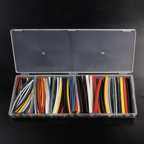 160Pcs Multicolor Heat Shrink Tubing Kit Flexible Heat Shrink Tube Cable Sleeving Sleeves Wire Wrap Shrinkage Heatshrink Set