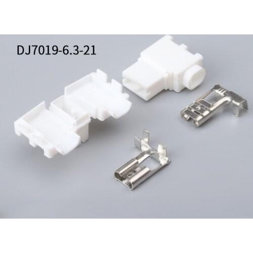 200sets DJ7019-6.3-21 6.3mm 1Pin 176497-1 AMP Car Electrical Wire Connectors