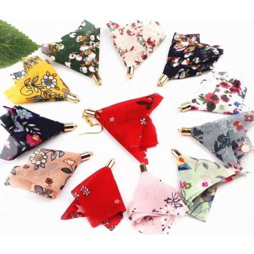 58mm Mix Color Chiffon Fabric Tassels For Jewelry Accessory DIY Keychain Cellphone Tassels Charms Fit Earrings Findings 100pcs