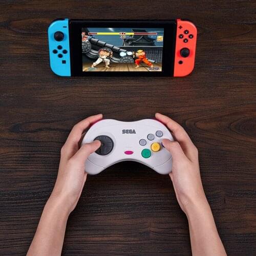 8BitDo SS Wireless Bluetooth Gamepad Controller for SEGA Saturn Style for Nintendo Switch PC MAC Steam Games