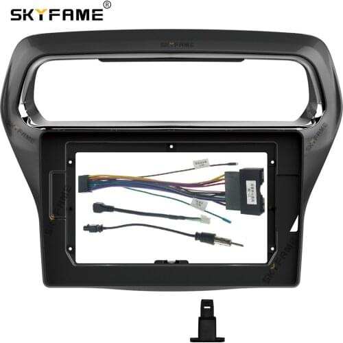 SKYFAME Car Frame Cable For Ford ESCORT 2014-2018 Big Screen Audio Dash Panel Fascia Frame