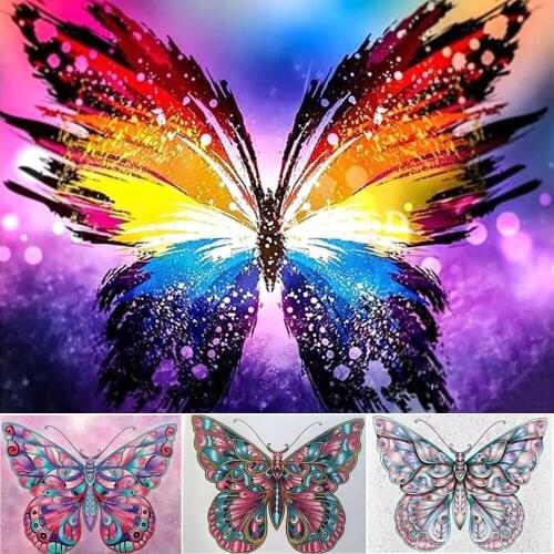 5D DIY diamond painting fantasy butterfly oil painting brand new mosaic rhinestone cross stitch mosaic home decoration painting