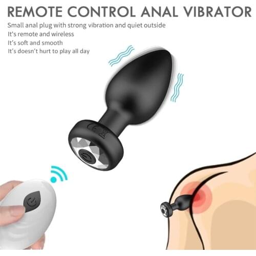 Anal Vibrator for Men Prostate Massager Wireless Remote Control Dildo Butt Plug Vibrator For Adult Masturbators Anal Sex Toys