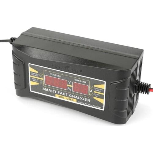 Full Automatic Car Battery Charger 150V-250V To 12V 6A Smart Fast Power Charging Suitable for car motorcycle With EU Plug