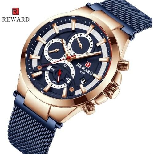 REWARD Watches Men Waterproof Casual Sports Mens Watch Top Luxury Male Clock Business Quartz Wristwatch Relogio Masculino