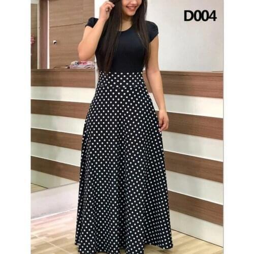 Elegant lady womens summer and autumn increase size short/Long , long sleeve round neck casual flower retro long dress Vestidos