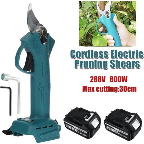 228V 500W Electric Pruning Shear Fruit Tree Bonsai Pruning Garden Tool Branches Cutter Pruner Scissors With 2pcs Li-ion Battery