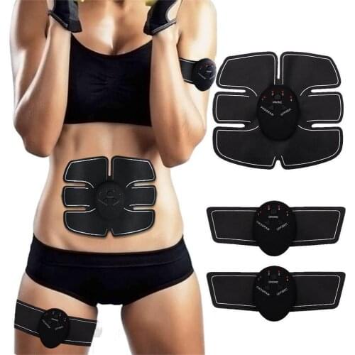 EMS Wireless Abdominal Muscle Stimulator Smart Trainer Muscle Toning Belts Electric Weight Loss Massager Body Slimming Unisex