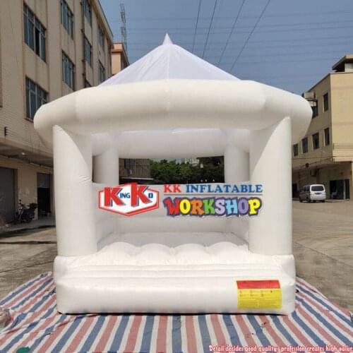 Fantastic White Wedding Bouncer Inflatable Bouncy Castle