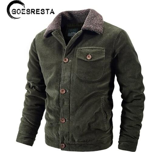 GOESRESTA Mens Corduroy Jackets
