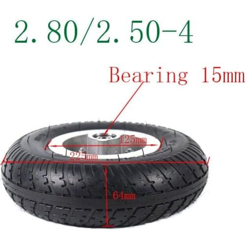 Good seller 2.80/2.50-4 tyre hub for rear wheel and inner tyre of pediatric bicycle electric tricycle standing car bearing 15MM