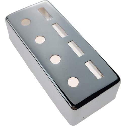 Exquisite Durable Copper Material 4 String Electric Guitar Pickup Cover (Chrome)